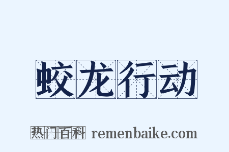 蛟龙行动是什么意思的图片